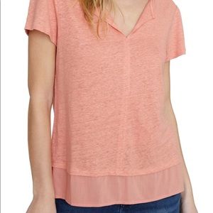 Sanctuary linen cap sleeve top. Size M